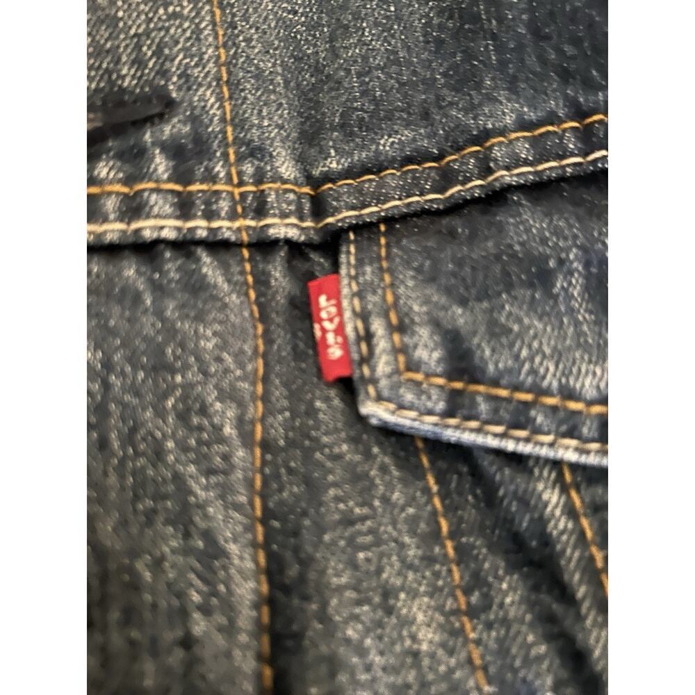 Levis Men’s Sherpa Lined Denim Medium Wash Trucker Jacket Size 2XL 70598 - Picture 15 of 16